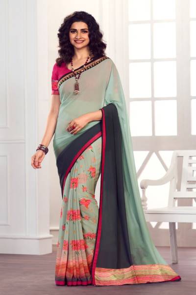 GC BY SAGAR IMPEX PRINTED GEORGETTE SAREE EXPORTER IN INDIA